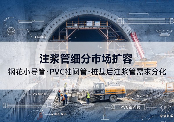 霍城注浆管细分市场扩容，隧道钢花小导管、PVC 袖阀管、桩基后注浆管需求分化